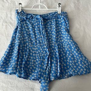 Zara daisy blue skort
